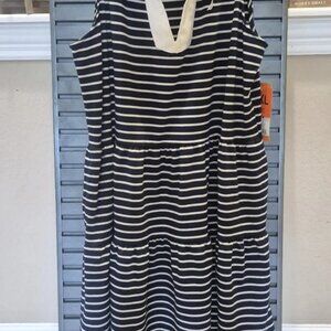 Nautica Jeans Women's Tiered Dress XXL